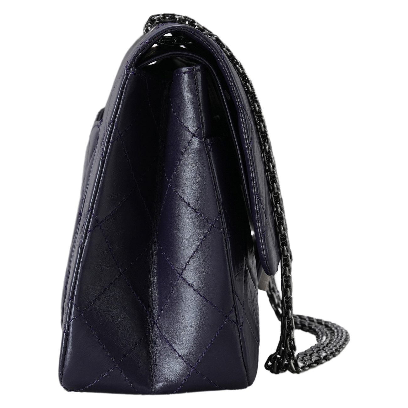 CHANEL(USED)샤넬 2.55 빈티지 라지 플랩백 퍼플