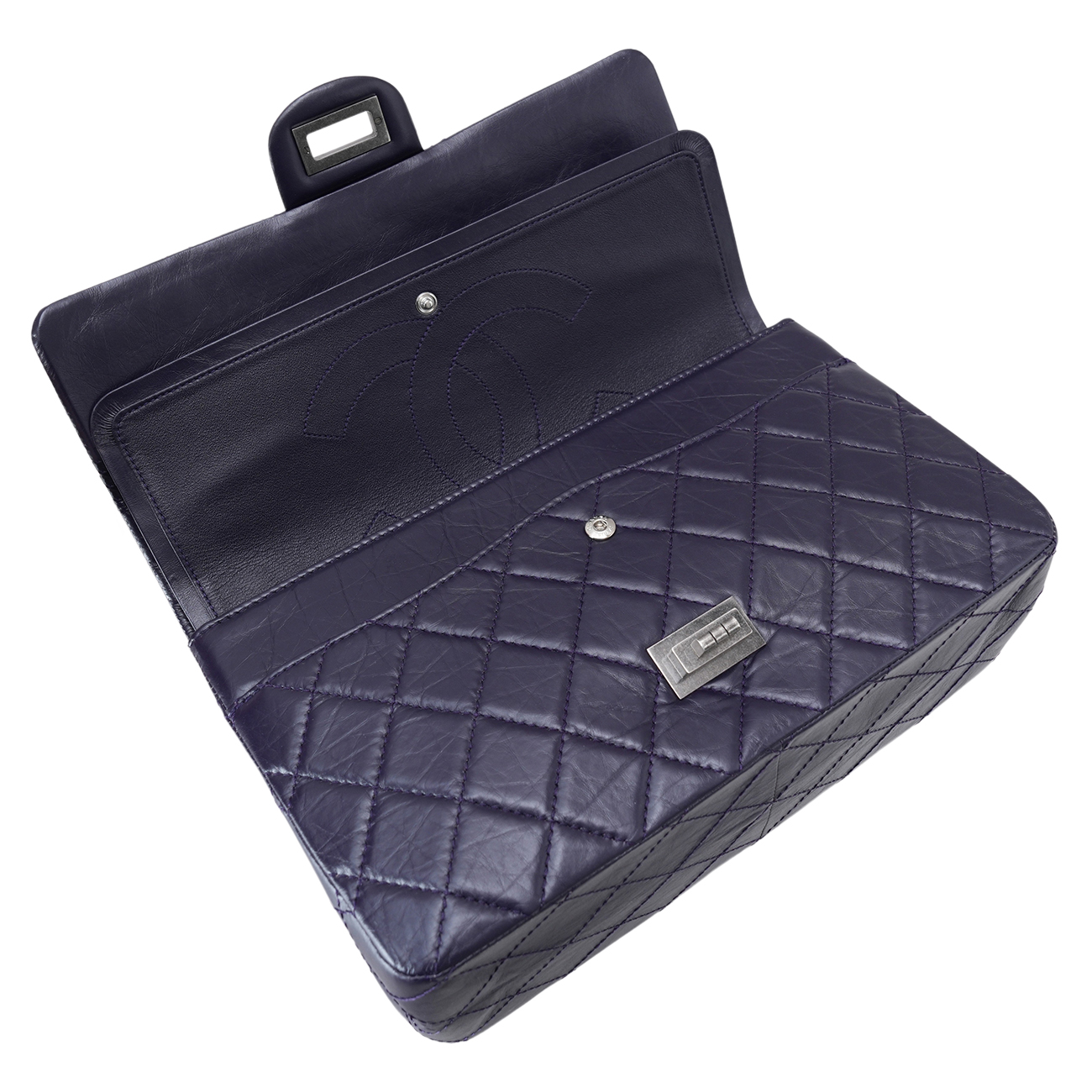 CHANEL(USED)샤넬 2.55 빈티지 라지 플랩백 퍼플