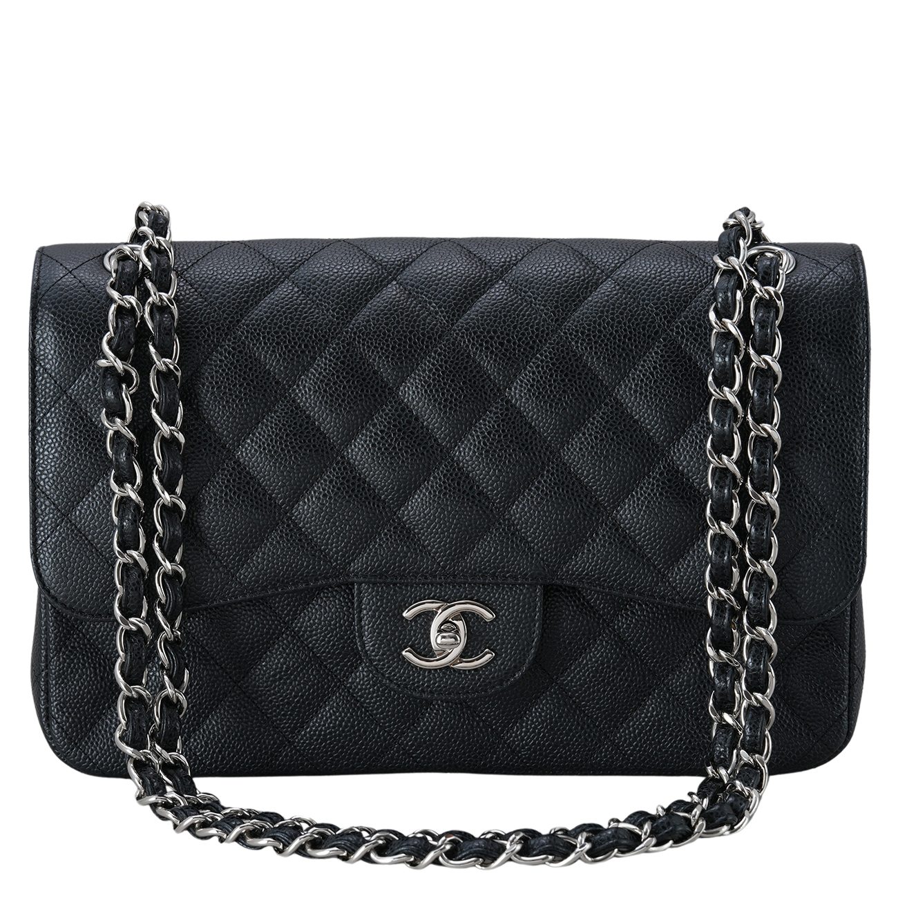 CHANEL(USED)샤넬 캐비어 클래식 점보 플랩백