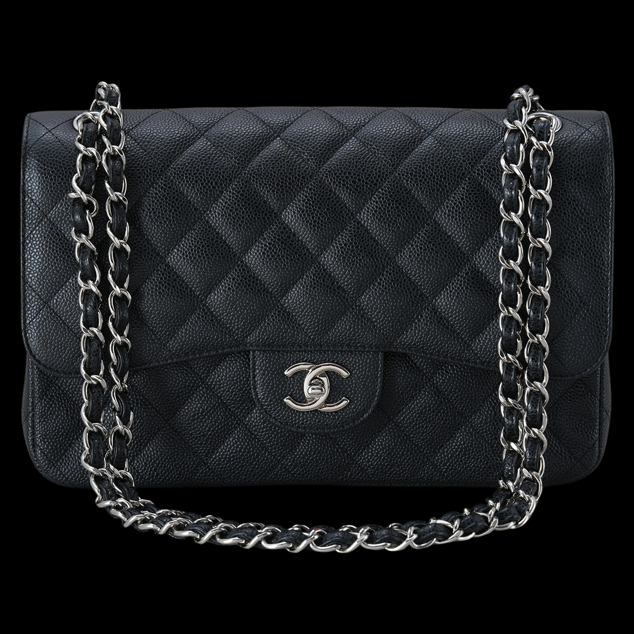 CHANEL(USED)샤넬 캐비어 클래식 점보 플랩백