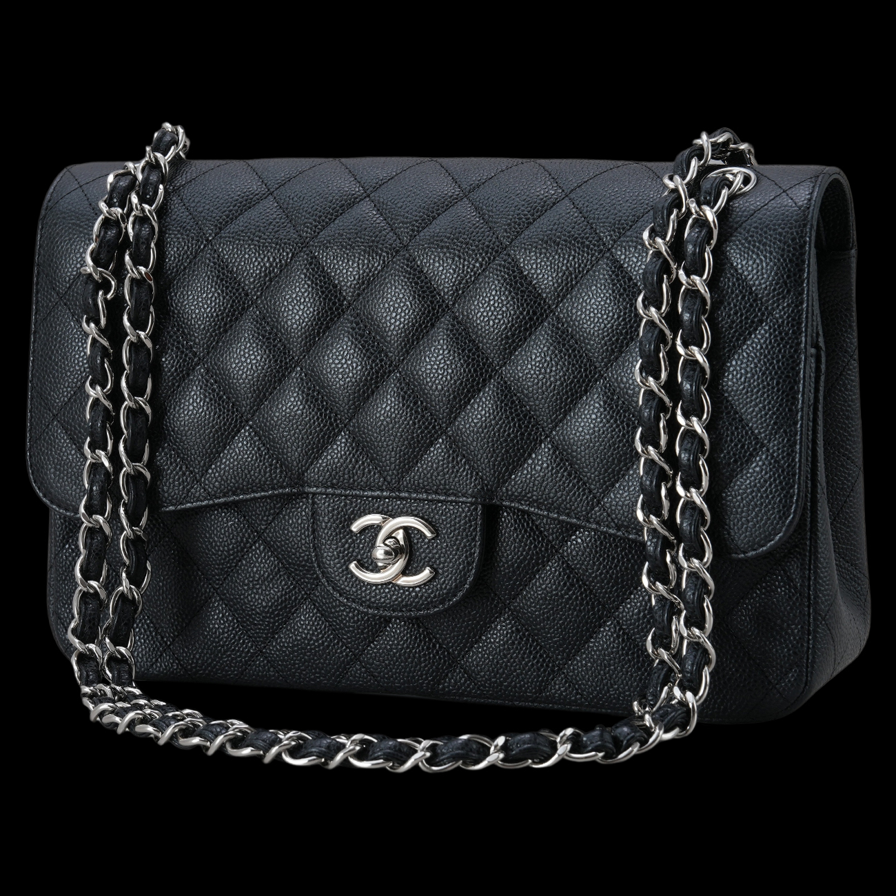 CHANEL(USED)샤넬 캐비어 클래식 점보 플랩백