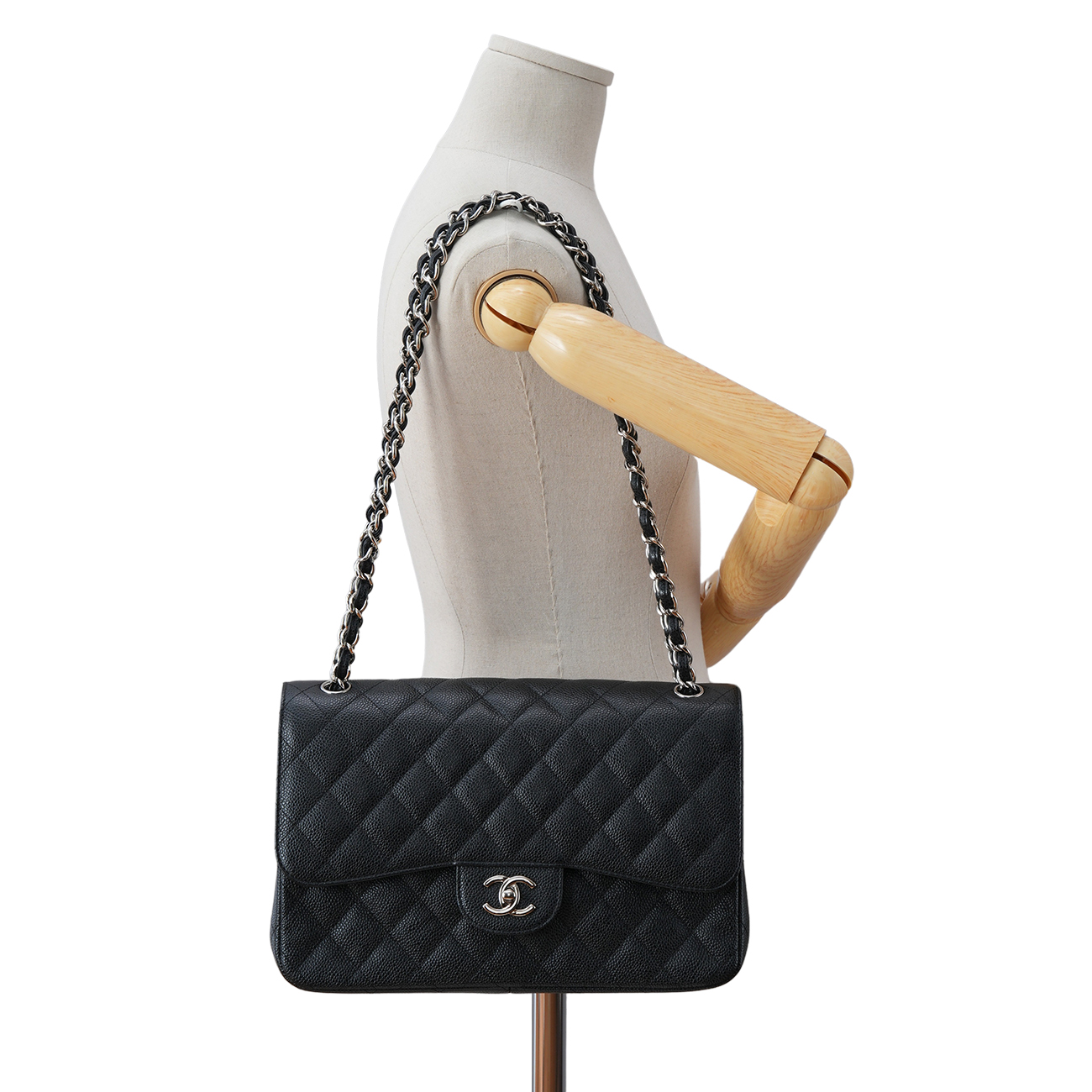 CHANEL(USED)샤넬 캐비어 클래식 점보 플랩백