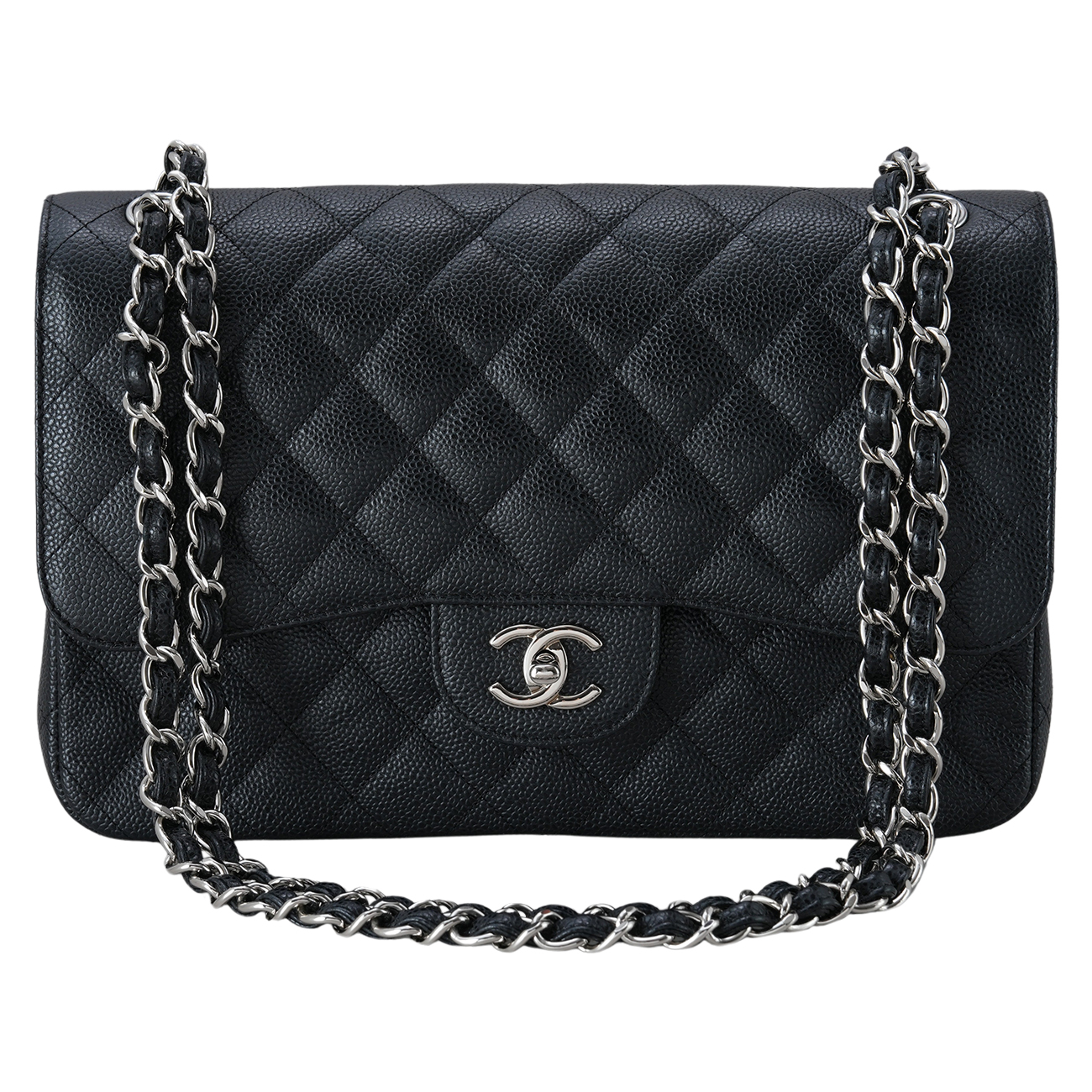 CHANEL(USED)샤넬 캐비어 클래식 점보 플랩백