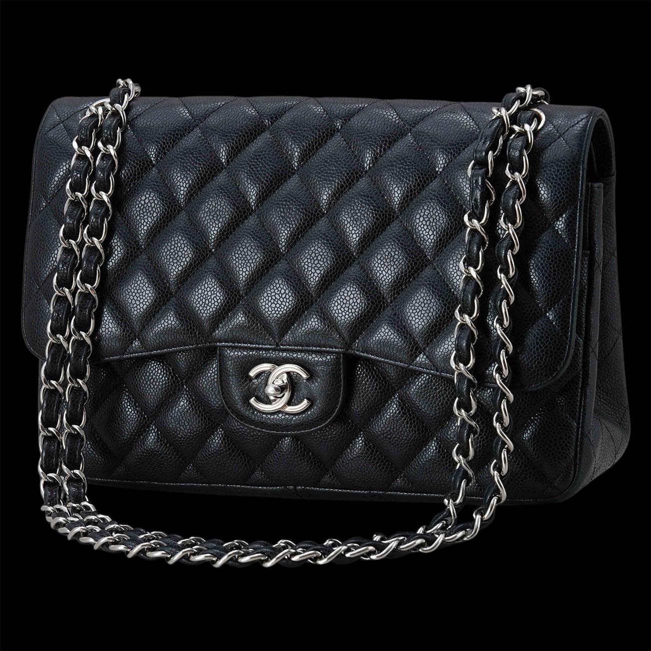 CHANEL(USED)샤넬 캐비어 클래식 라지 플랩백