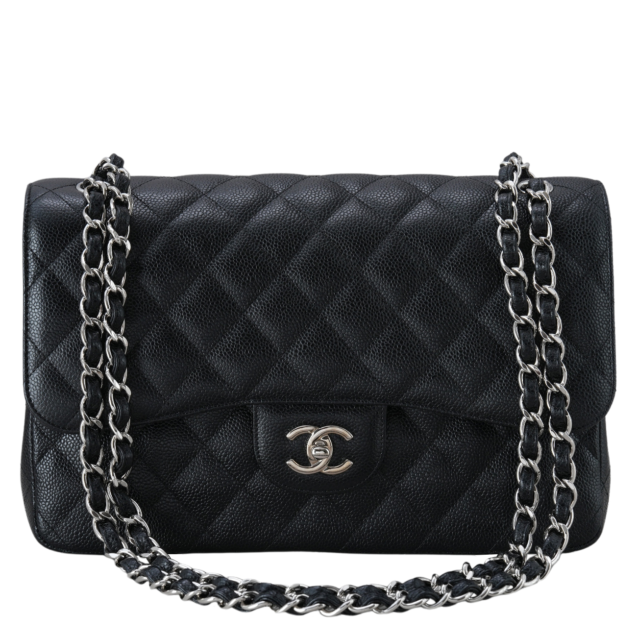 CHANEL(USED)샤넬 클래식 캐비어 점보