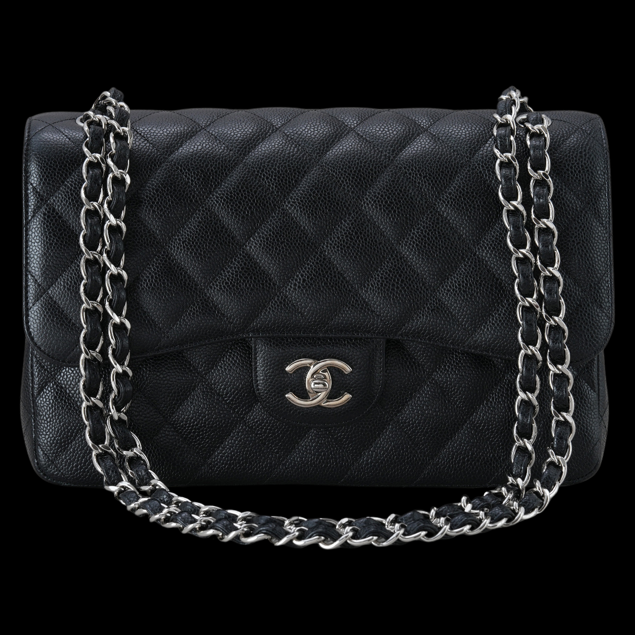 CHANEL(USED)샤넬 클래식 캐비어 점보