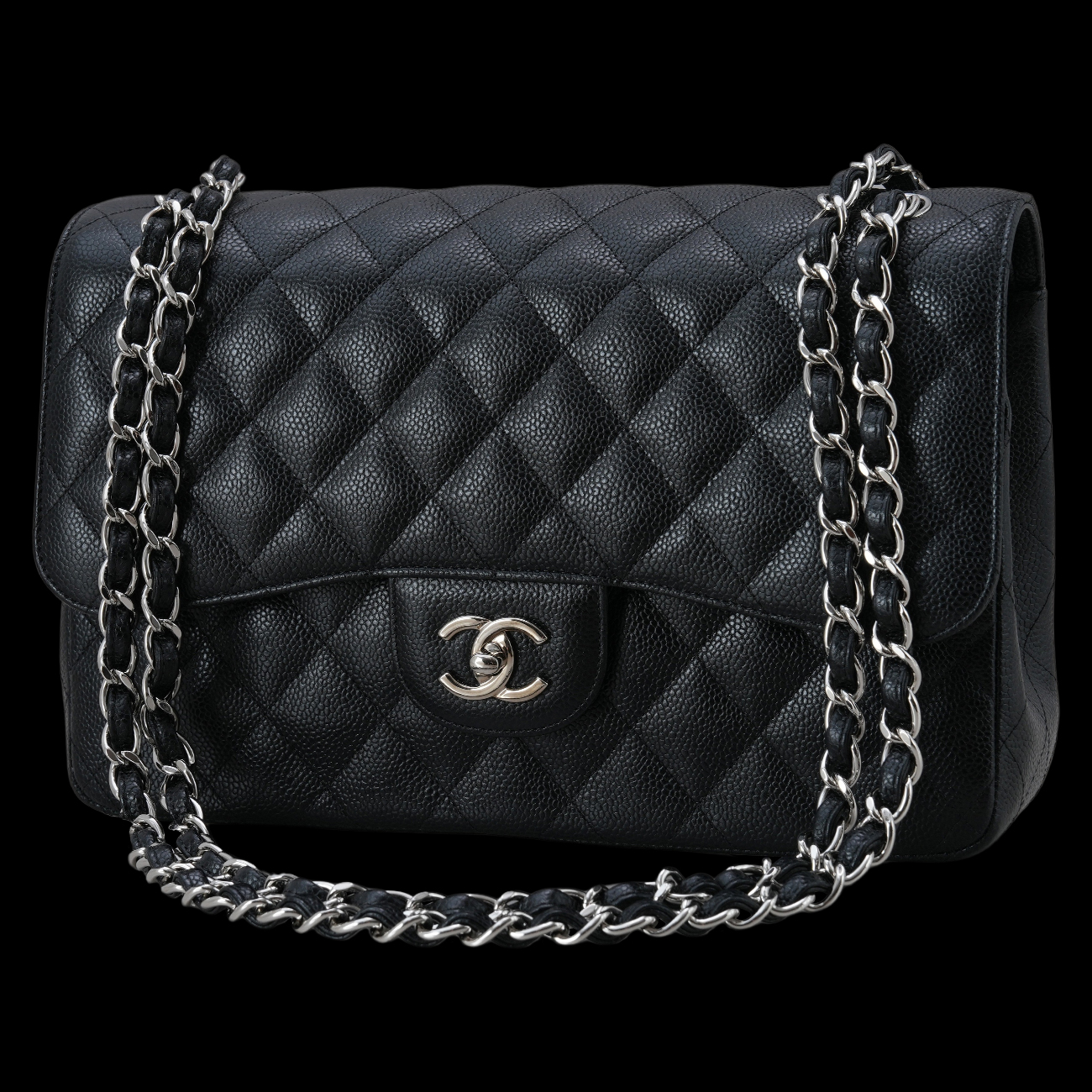 CHANEL(USED)샤넬 클래식 캐비어 점보