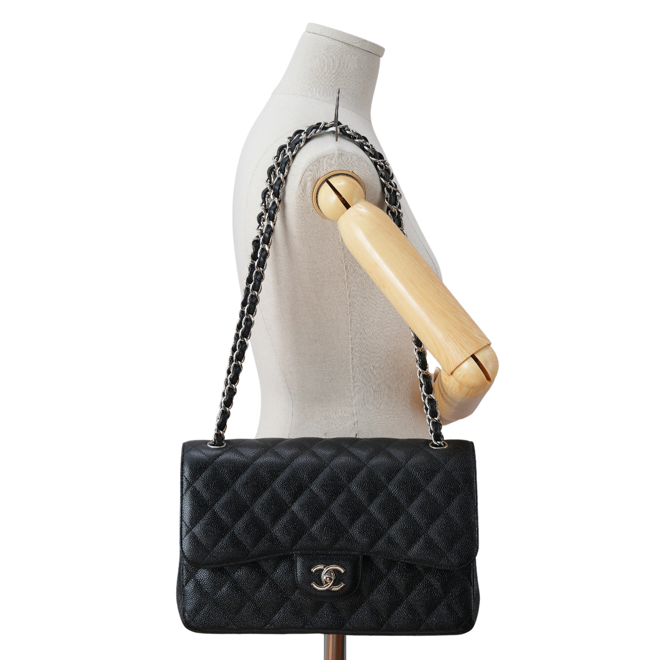 CHANEL(USED)샤넬 클래식 캐비어 점보