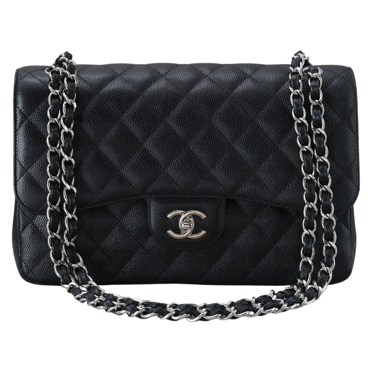 CHANEL(USED)샤넬 클래식 캐비어 점보