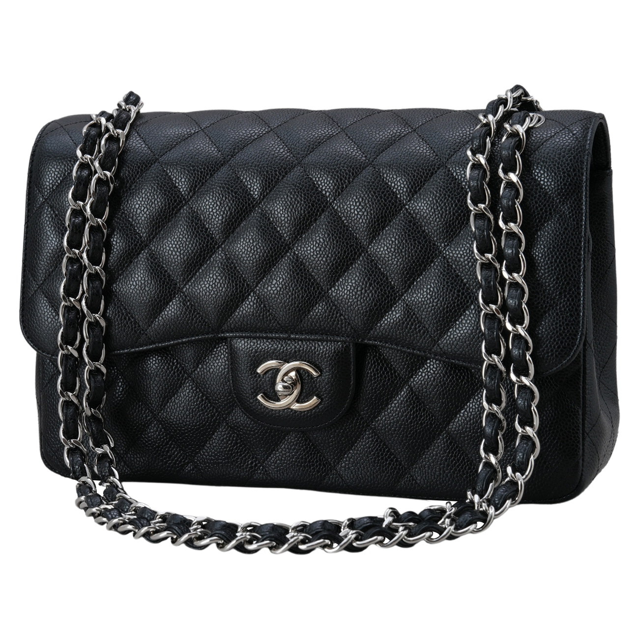 CHANEL(USED)샤넬 클래식 캐비어 점보