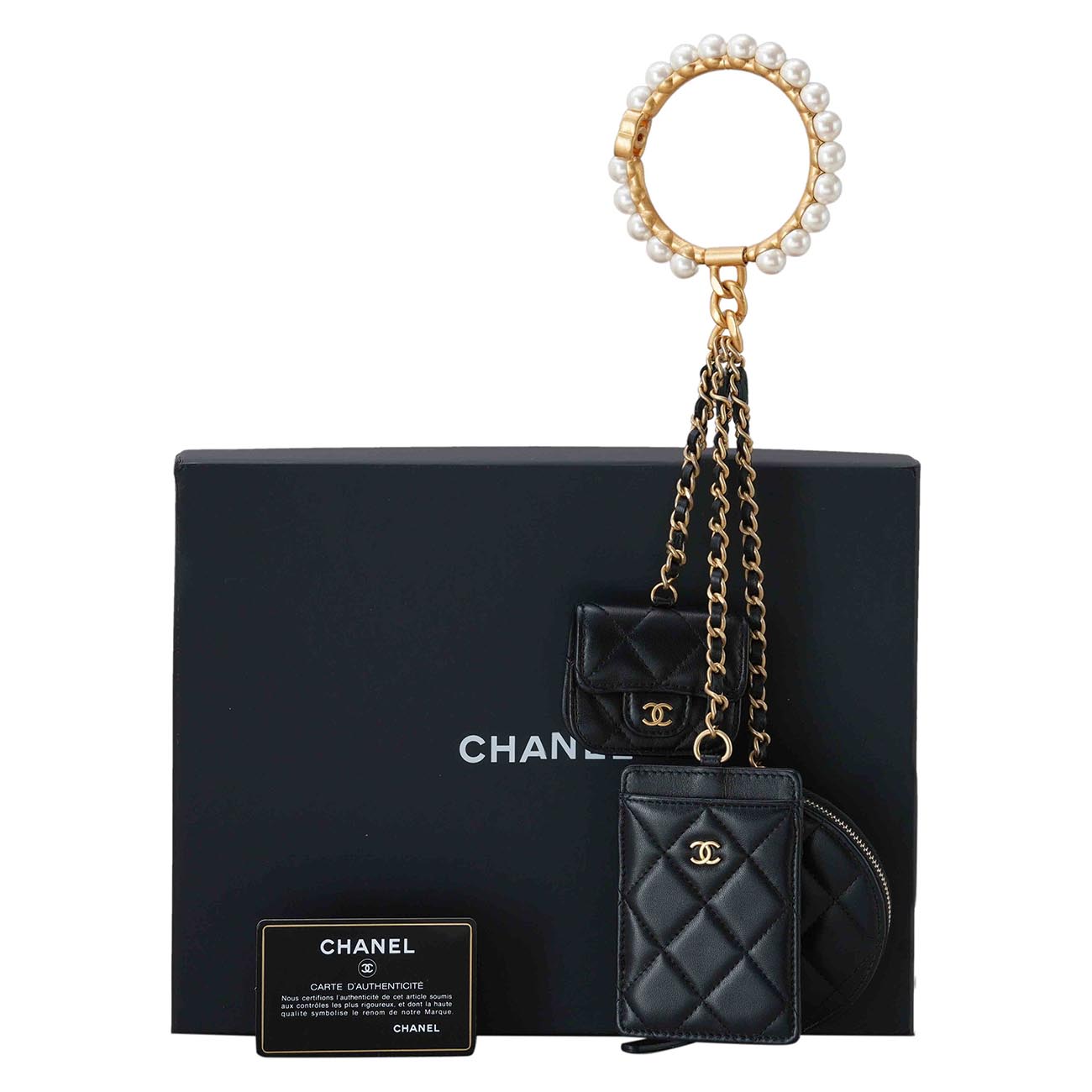 CHANEL(USED)샤넬 진주 핸들 오거나이저