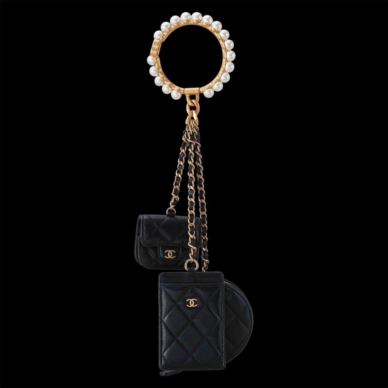 CHANEL(USED)샤넬 진주 핸들 오거나이저