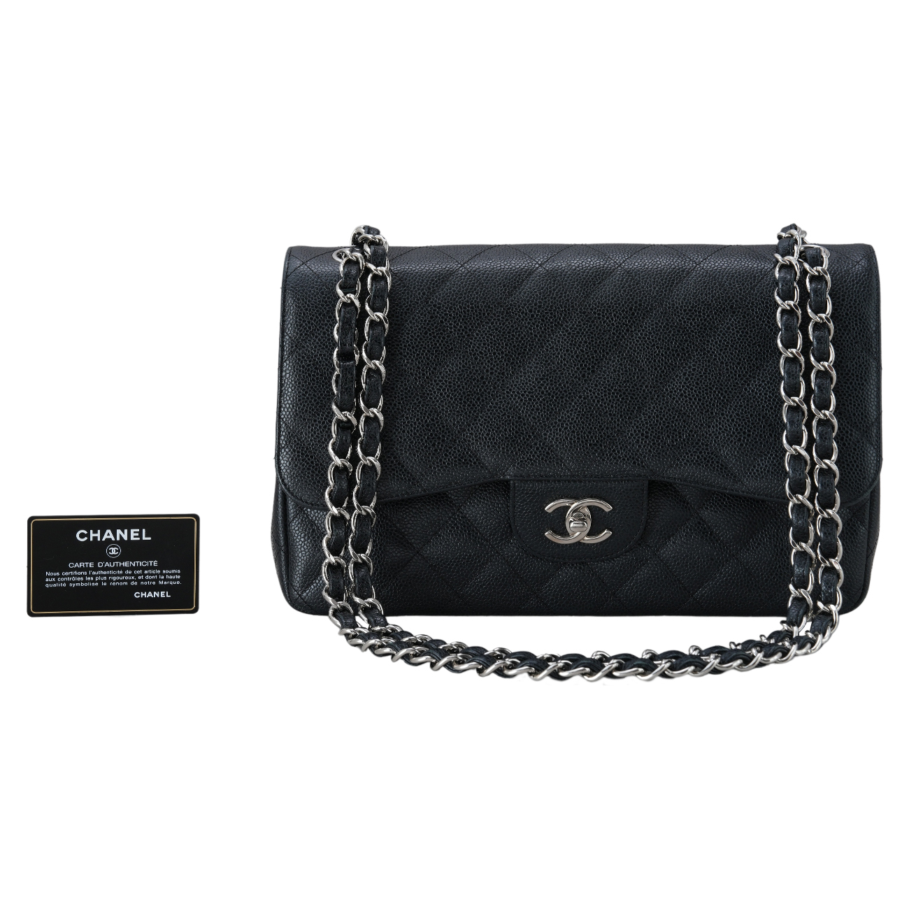 CHANEL(USED)샤넬 캐비어 클래식 점보 플랩백