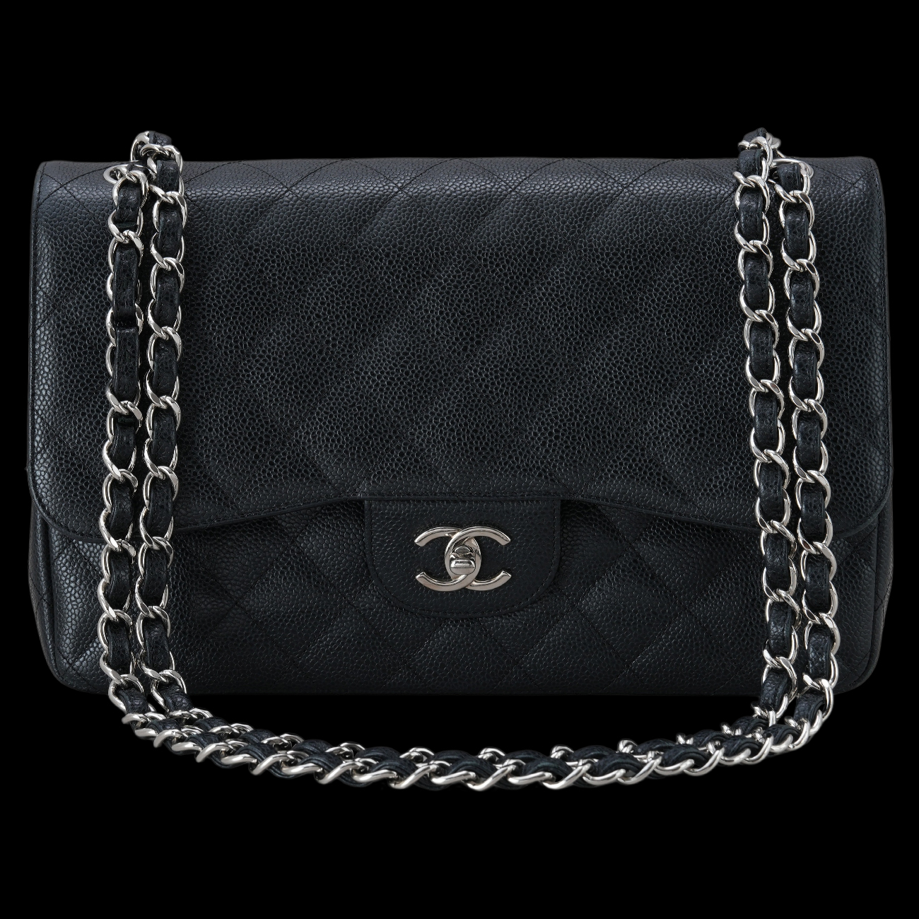 CHANEL(USED)샤넬 캐비어 클래식 점보 플랩백
