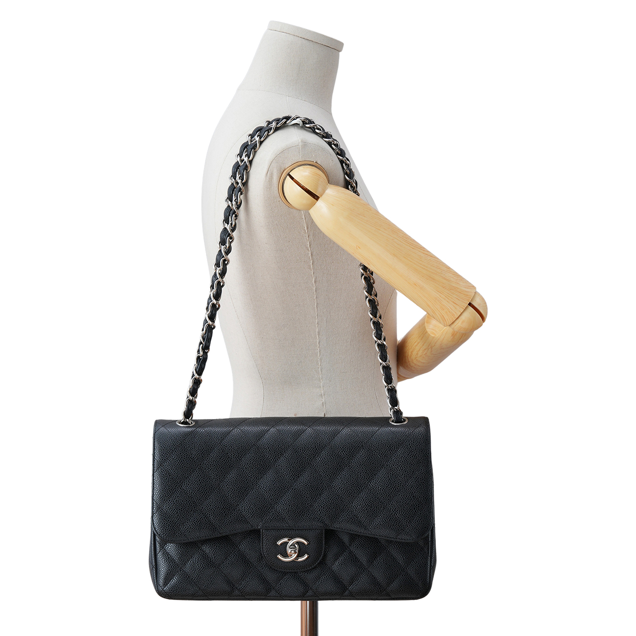 CHANEL(USED)샤넬 캐비어 클래식 점보 플랩백