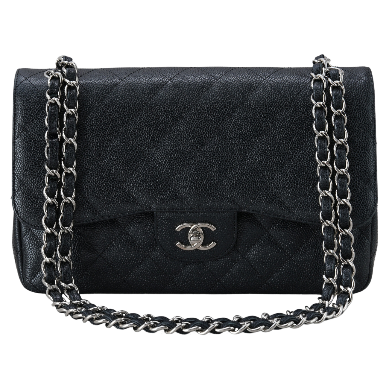 CHANEL(USED)샤넬 캐비어 클래식 점보 플랩백