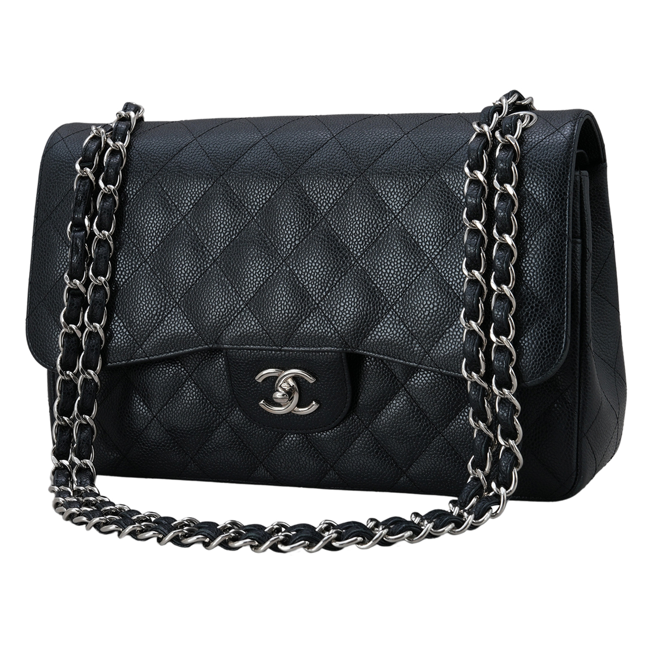 CHANEL(USED)샤넬 캐비어 클래식 점보 플랩백