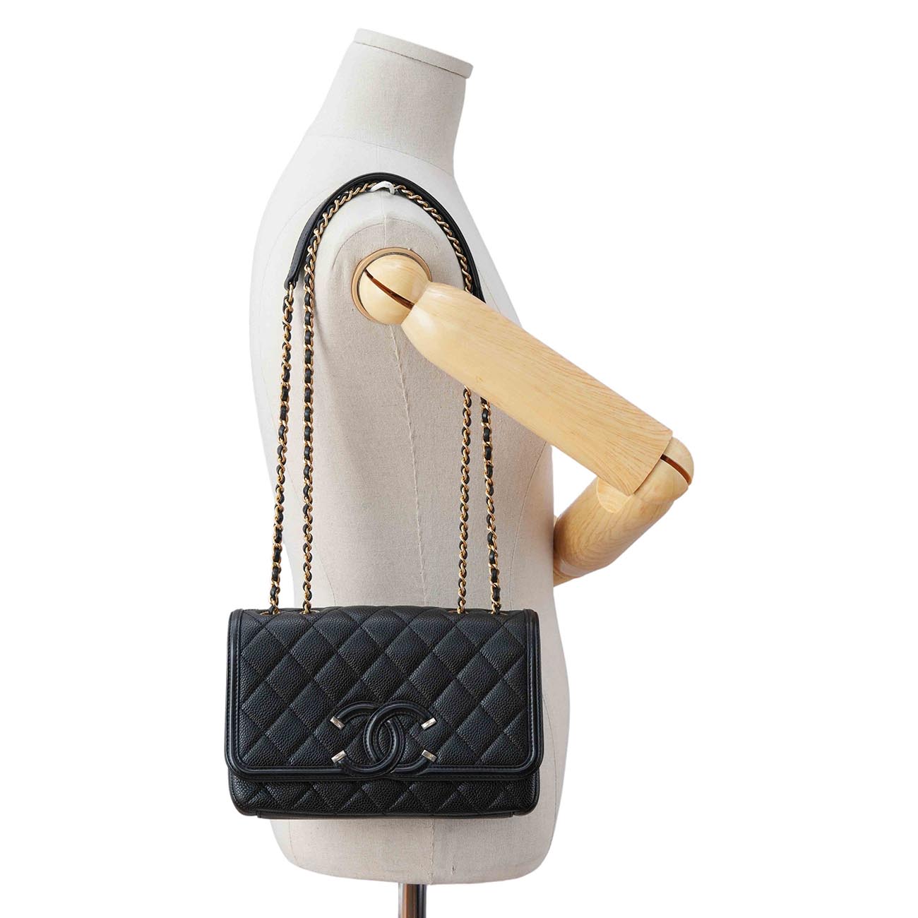 CHANEL(USED)샤넬 시즌 CC로고 플랩백