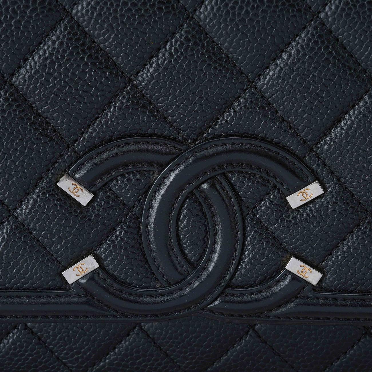 CHANEL(USED)샤넬 시즌 CC로고 플랩백