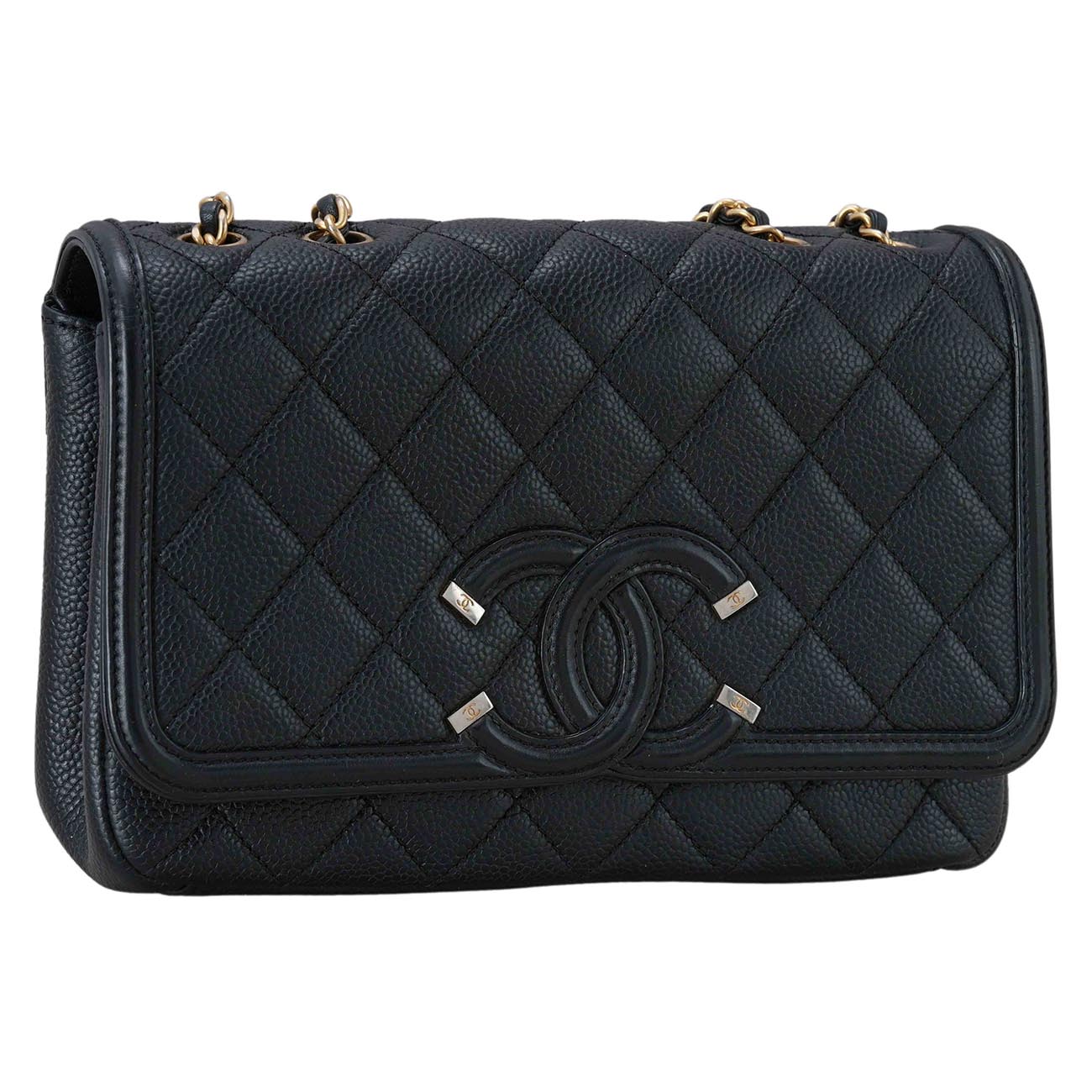CHANEL(USED)샤넬 시즌 CC로고 플랩백