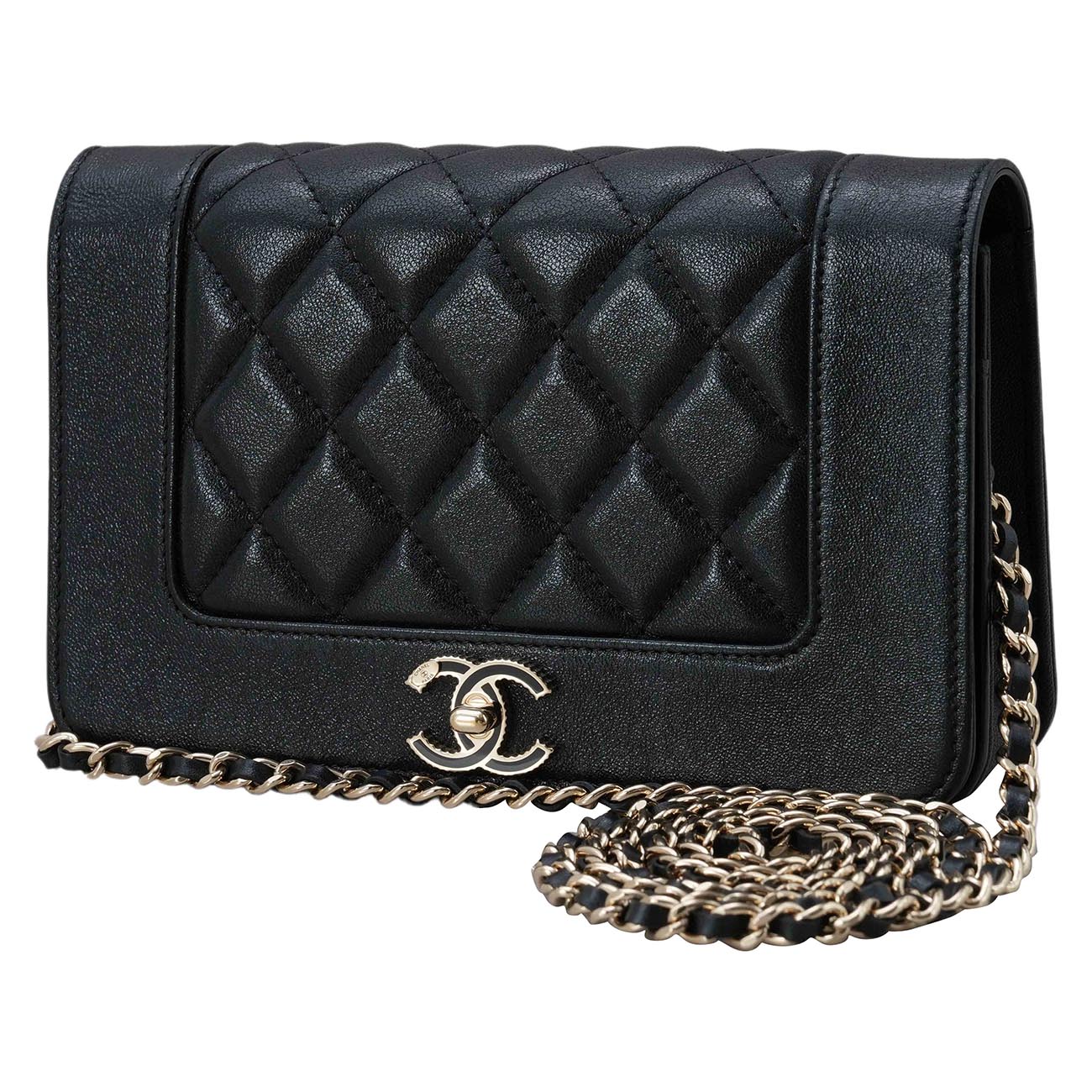 CHANEL(USED)샤넬 A80972 마드모아젤 쉐브론 WOC