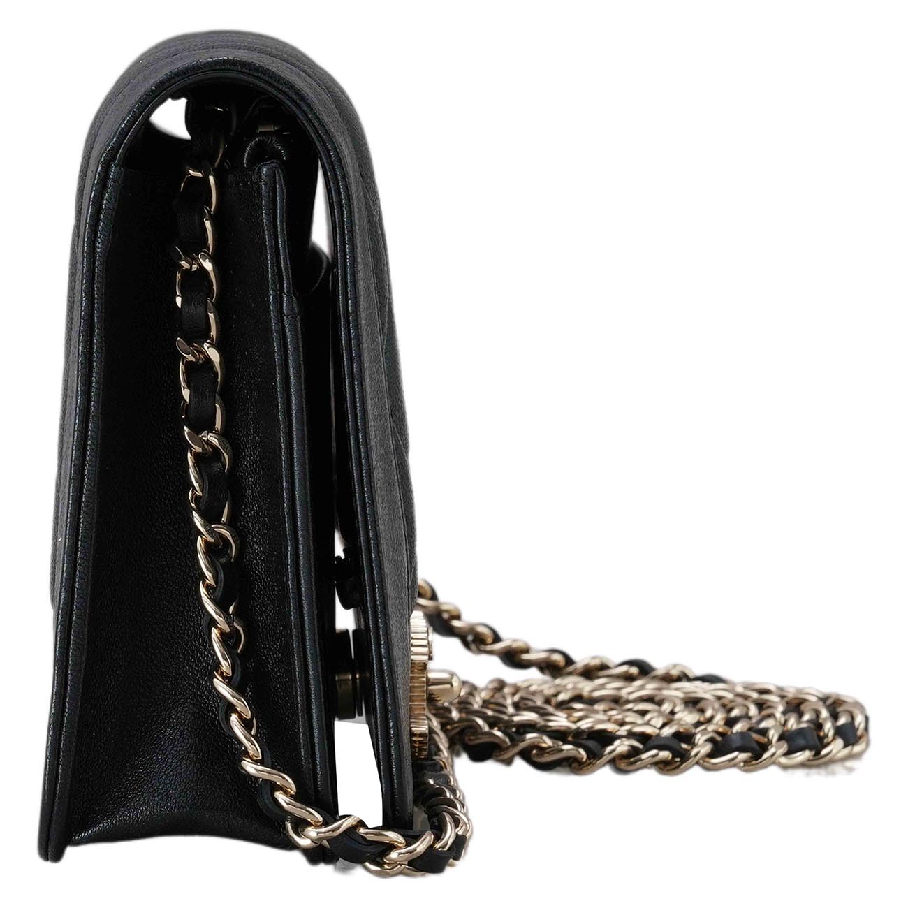 CHANEL(USED)샤넬 A80972 마드모아젤 쉐브론 WOC