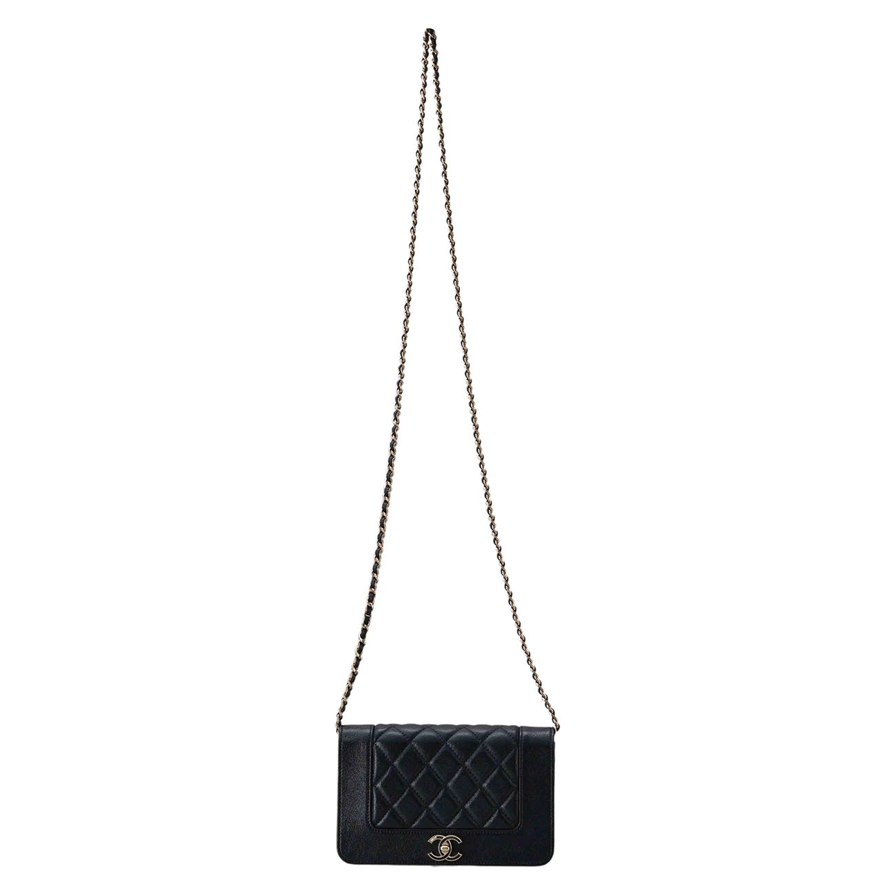 CHANEL(USED)샤넬 A80972 마드모아젤 쉐브론 WOC