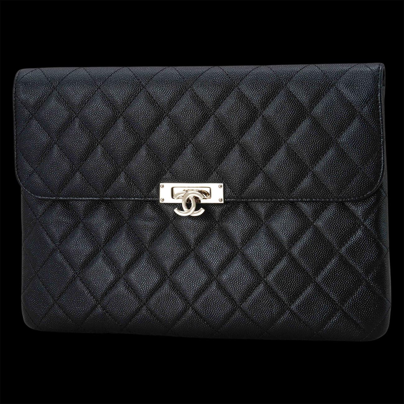 CHANEL(USED)샤넬 시즌 캐비어 플랩 클러치