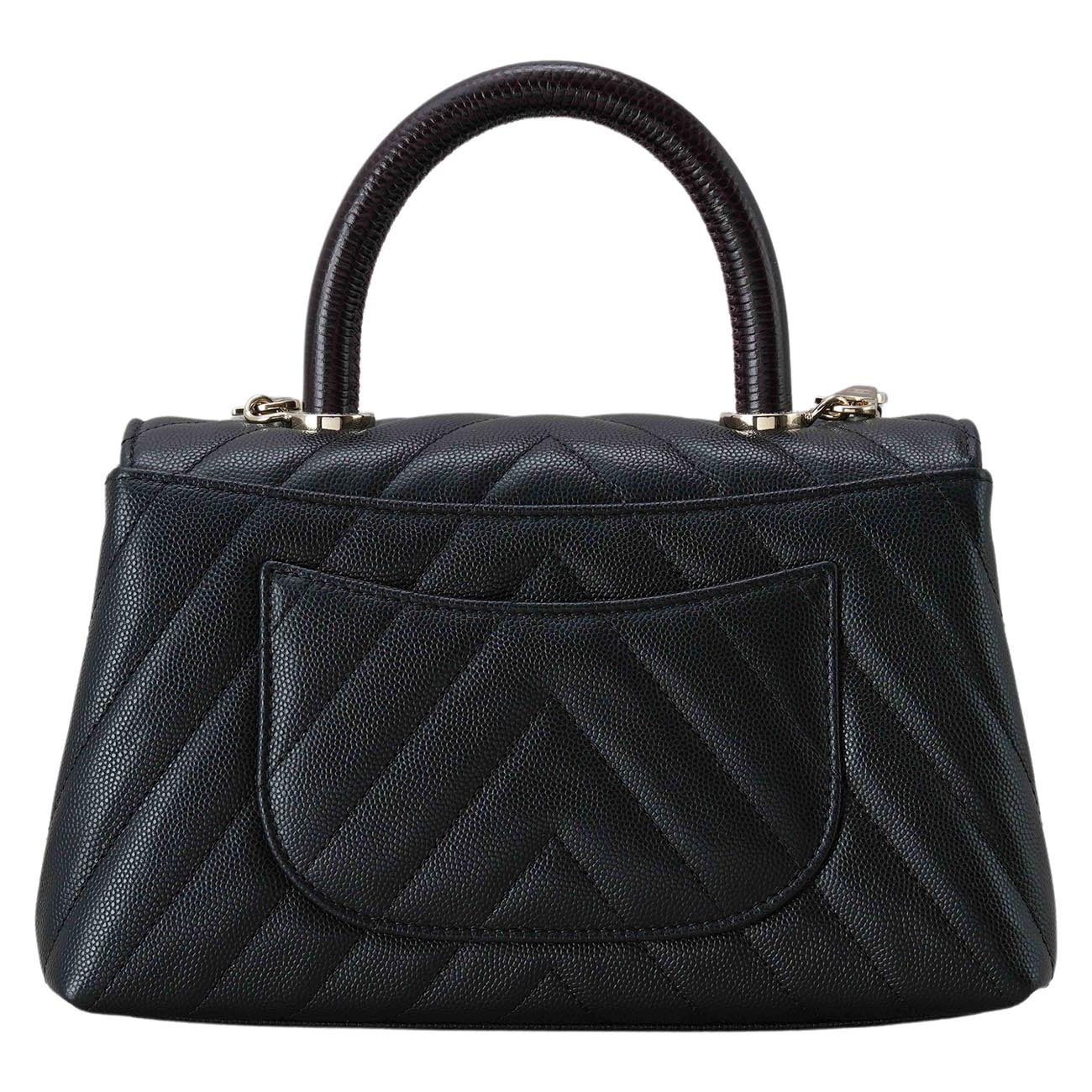 CHANEL(USED)샤넬 캐비어 쉐브론 코코핸들 스몰