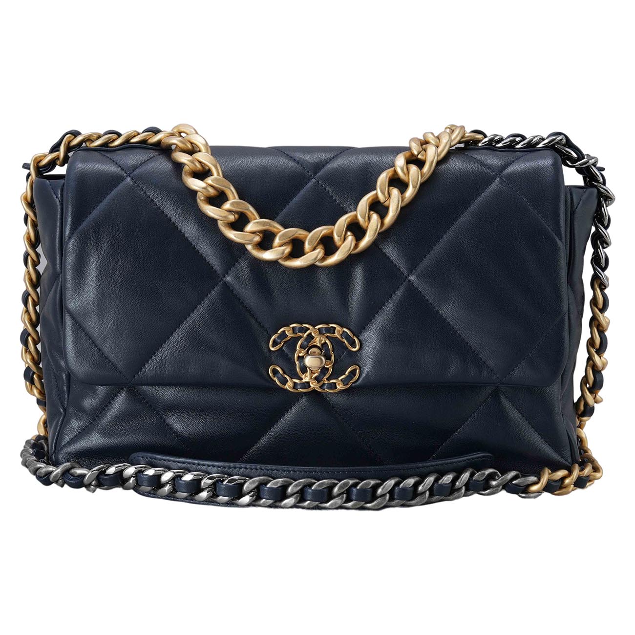 CHANEL(USED)샤넬 램스킨 19백 라지