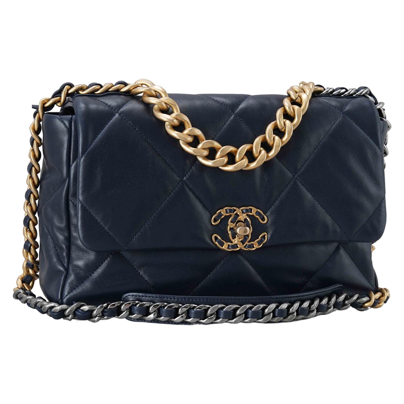 CHANEL(USED)샤넬 램스킨 19백 라지