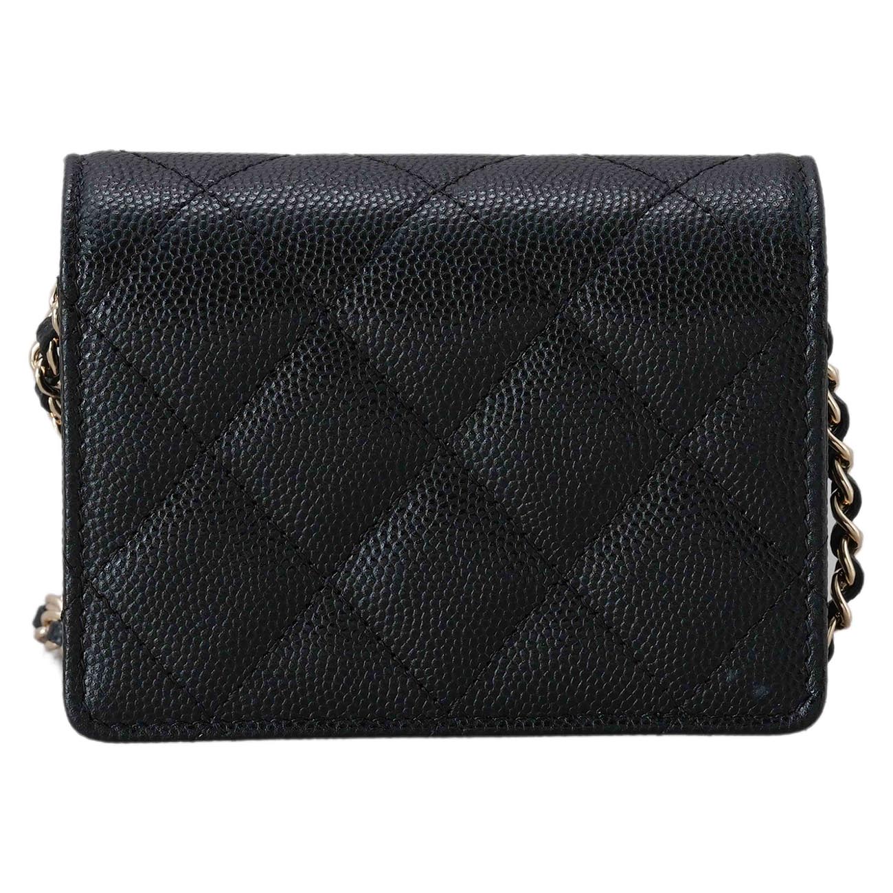 CHANEL(USED)샤넬 AP2444 캐비어 아코디언 WOC