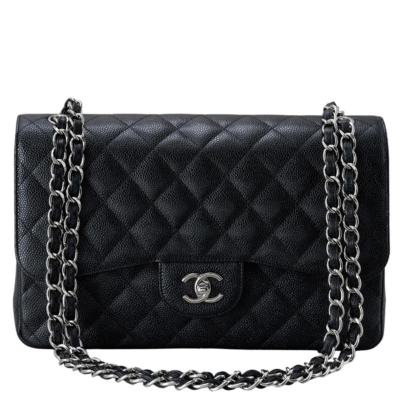 CHANEL(USED)샤넬 캐비어 클래식 점보 플랩백