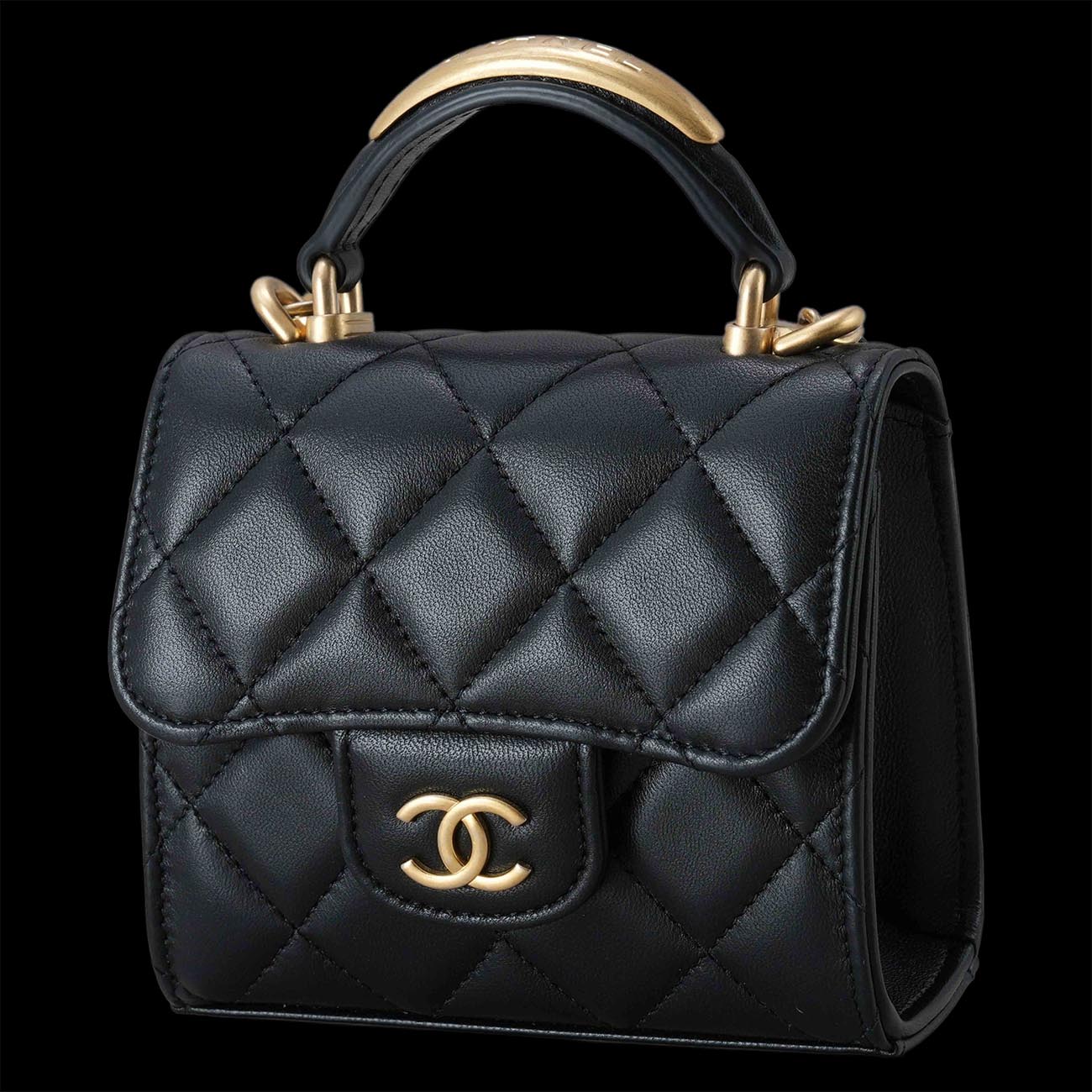 CHANEL(USED)샤넬 AP2682 탑핸들 미니 체인백