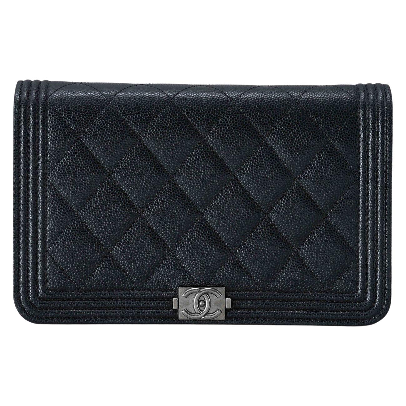 CHANEL(USED)샤넬 캐비어 보이샤넬 WOC