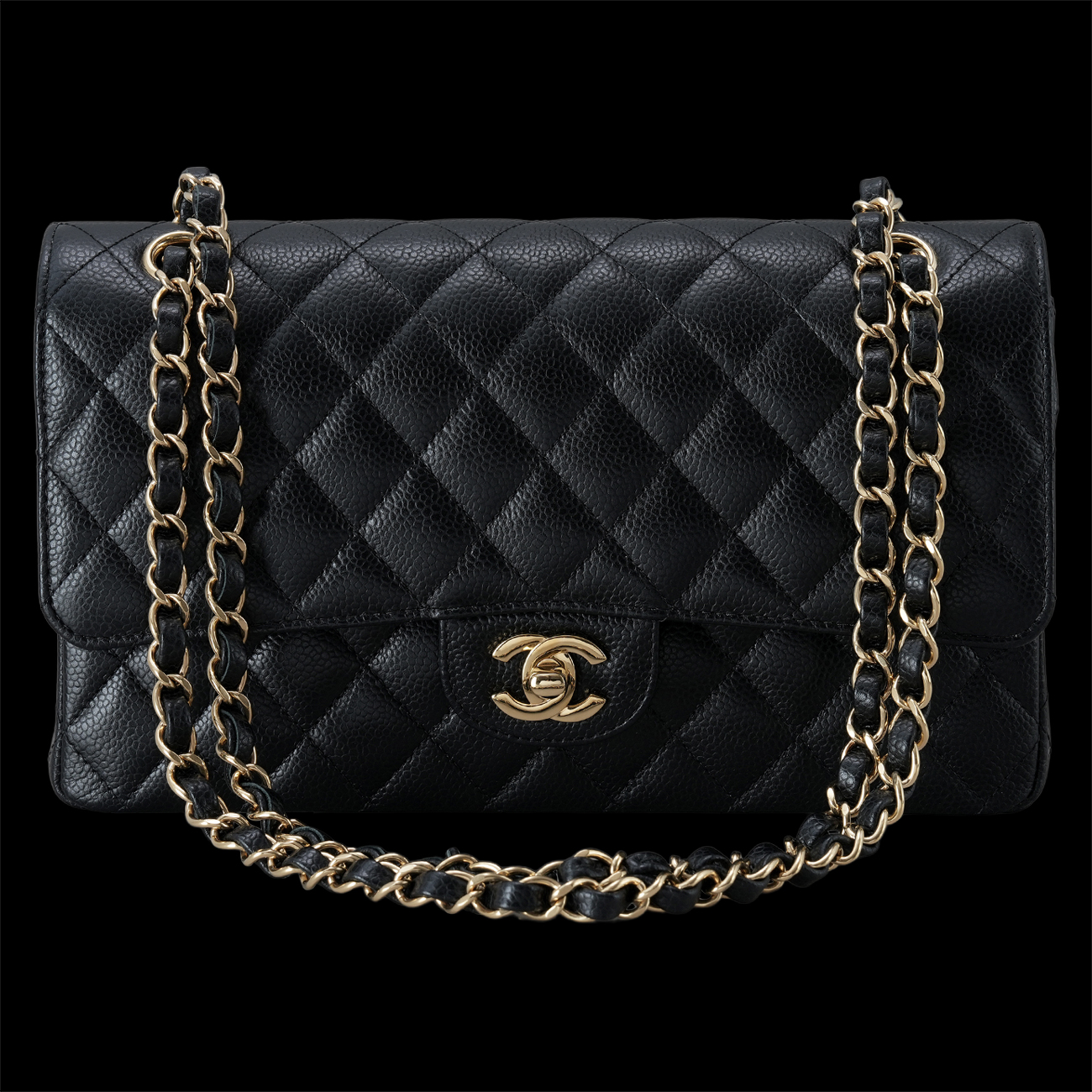 CHANEL(USED)샤넬 캐비어 클래식 미듐 플랩백