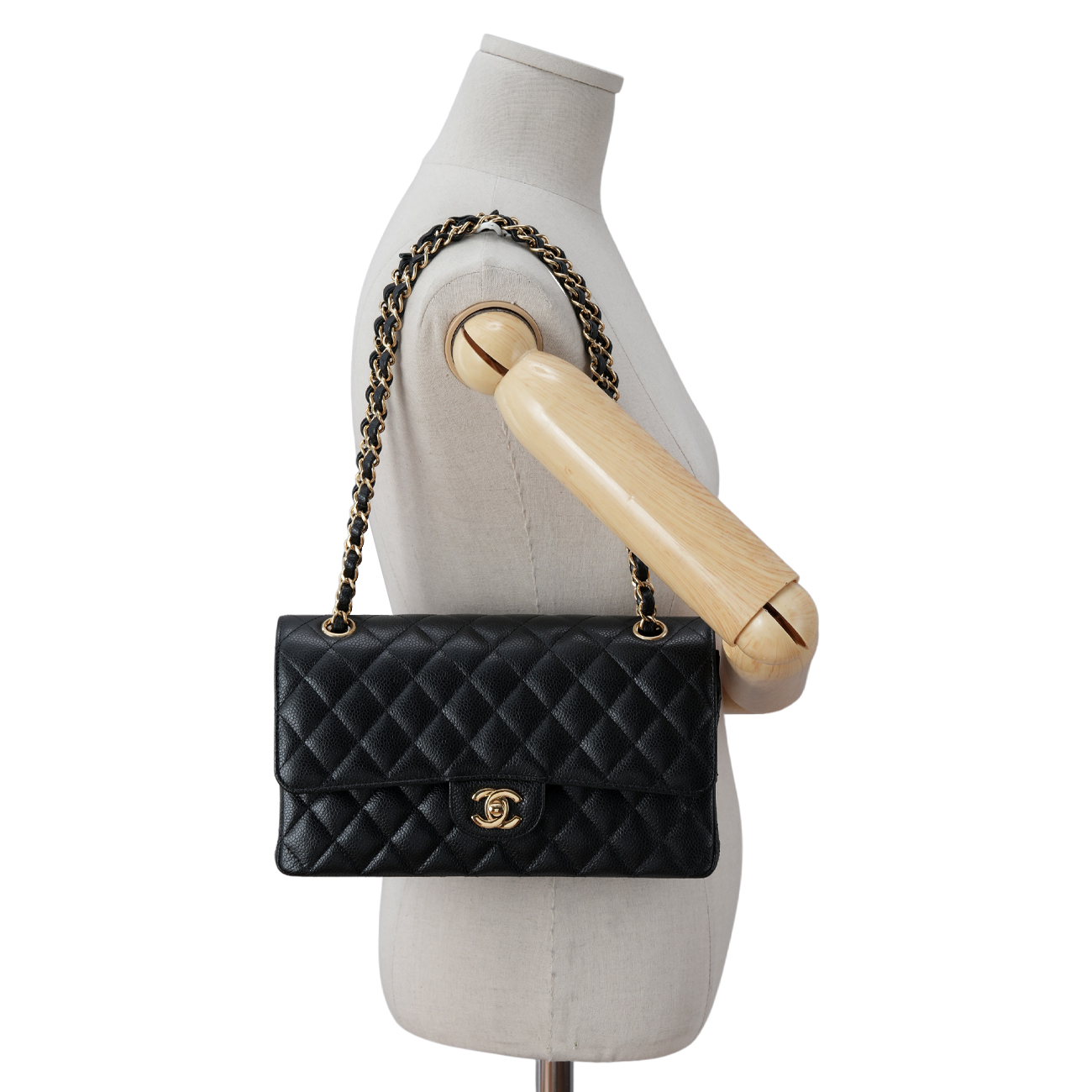 CHANEL(USED)샤넬 캐비어 클래식 미듐 플랩백