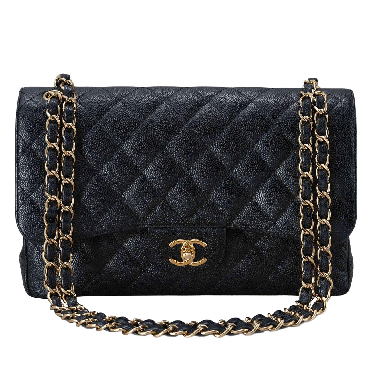 CHANEL(USED)샤넬 클래식 캐비어 라지 플랩백