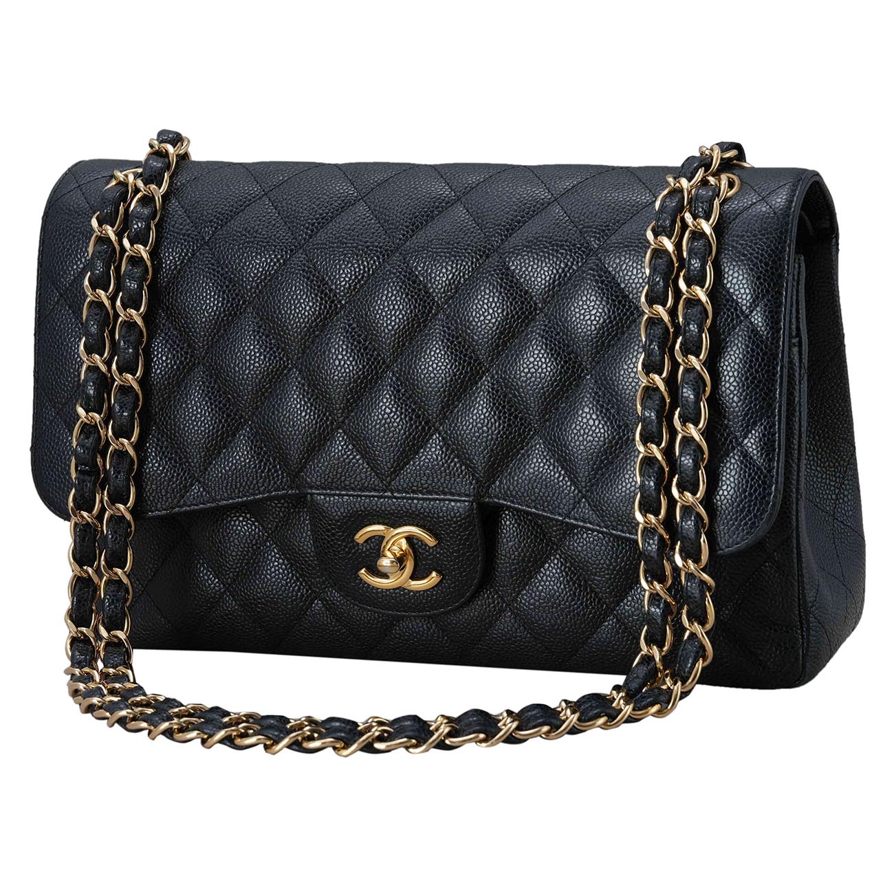 CHANEL(USED)샤넬 클래식 캐비어 라지 플랩백