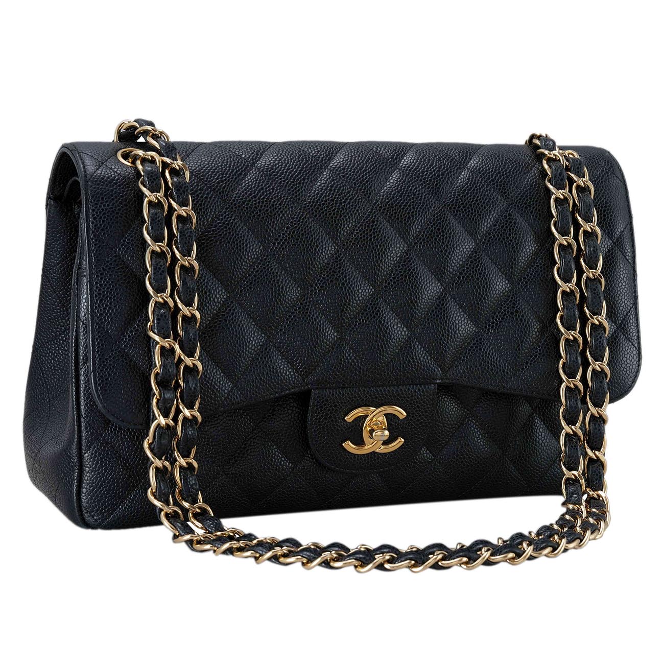 CHANEL(USED)샤넬 클래식 캐비어 라지 플랩백