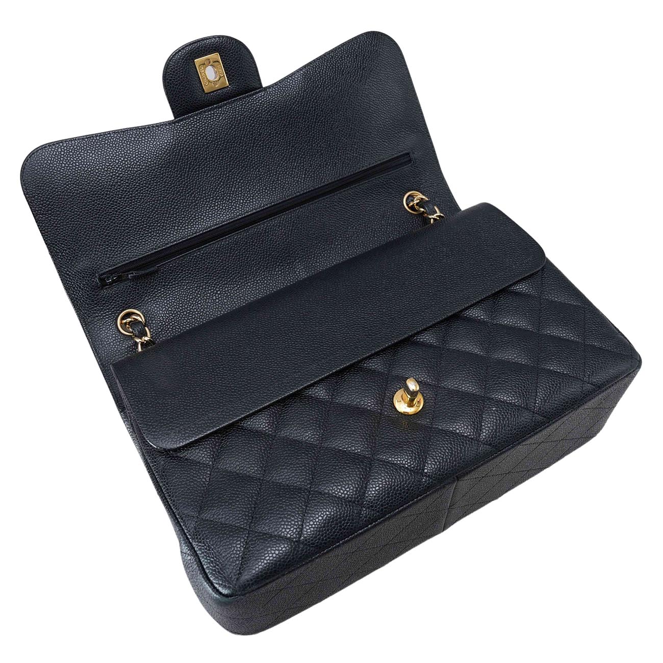 CHANEL(USED)샤넬 클래식 캐비어 라지 플랩백