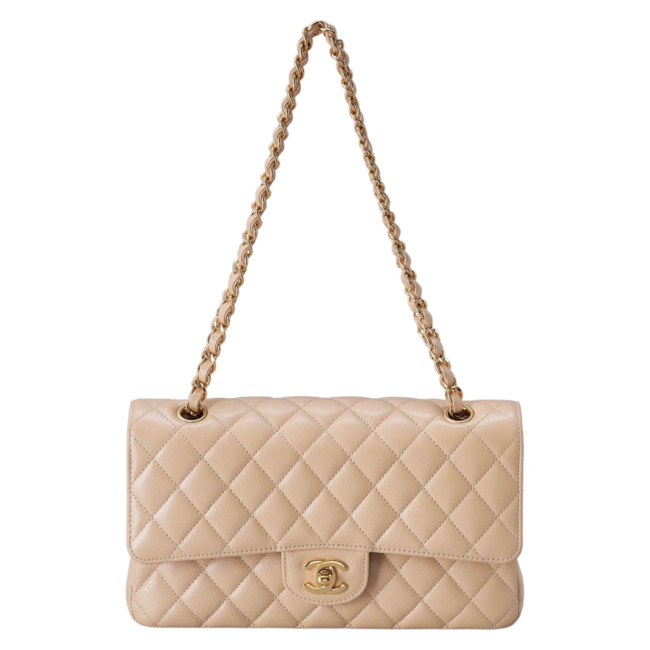 CHANEL(USED)샤넬 클래식 캐비어 미듐 플랩백