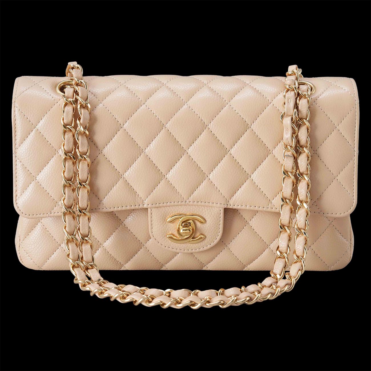 CHANEL(USED)샤넬 클래식 캐비어 미듐 플랩백