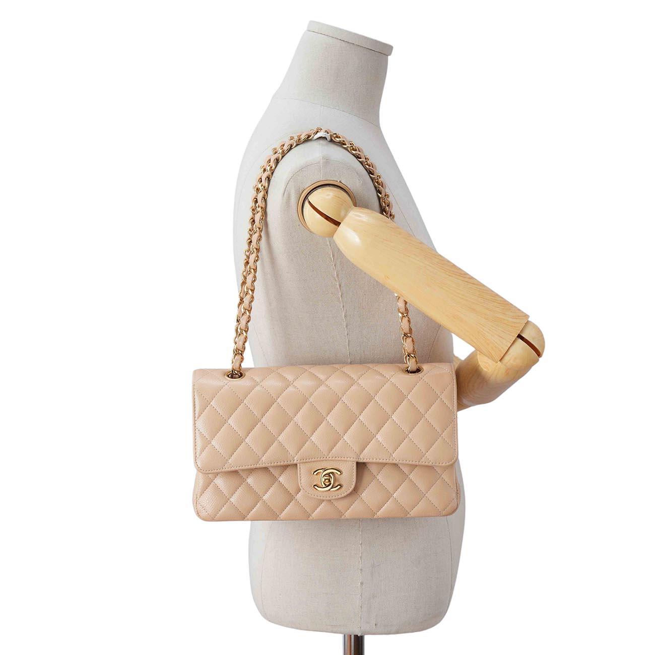 CHANEL(USED)샤넬 클래식 캐비어 미듐 플랩백