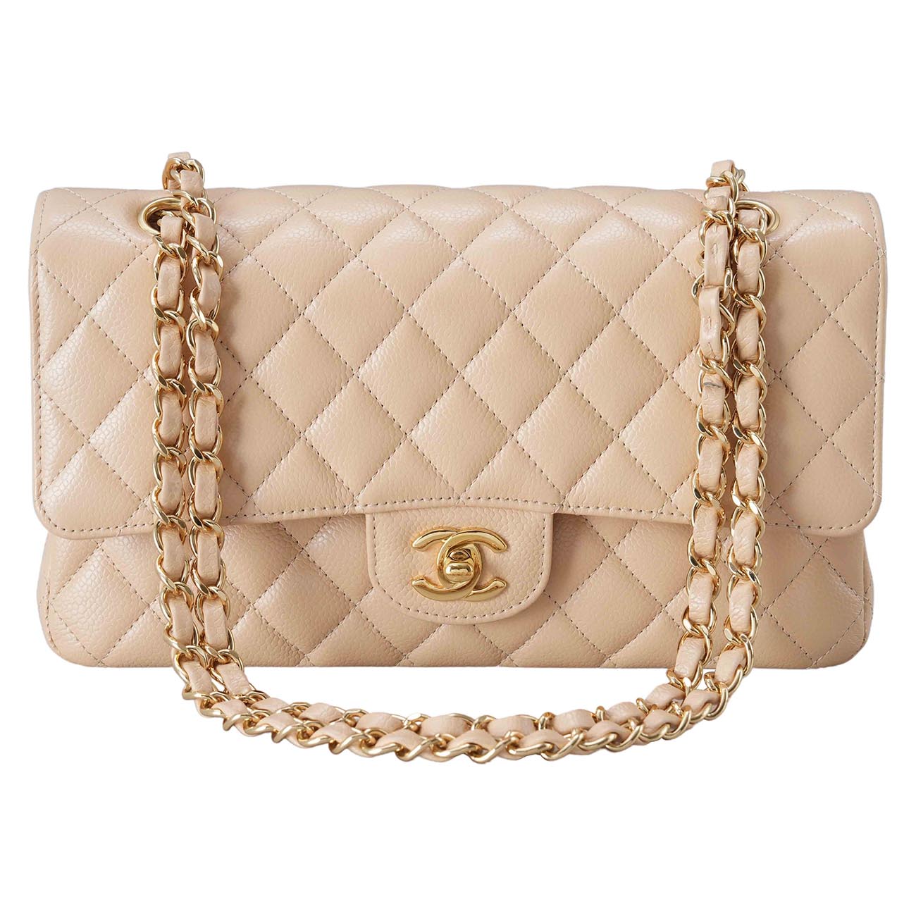 CHANEL(USED)샤넬 클래식 캐비어 미듐 플랩백