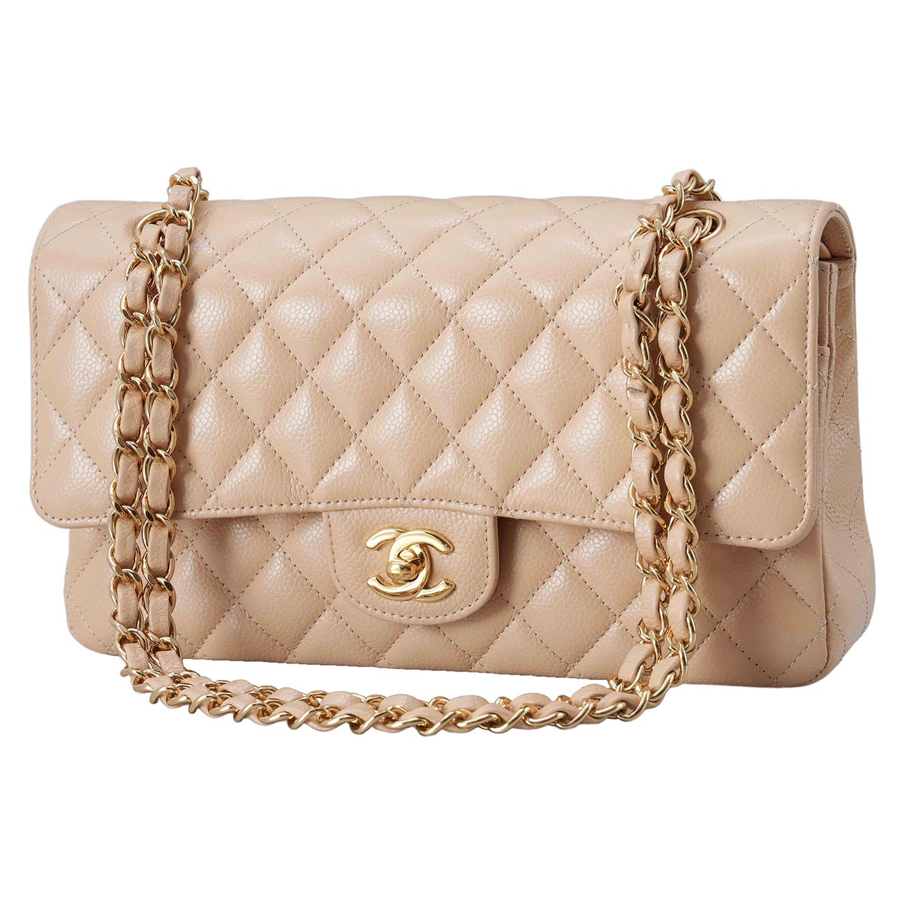 CHANEL(USED)샤넬 클래식 캐비어 미듐 플랩백
