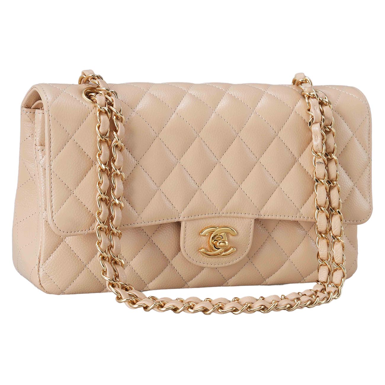 CHANEL(USED)샤넬 클래식 캐비어 미듐 플랩백