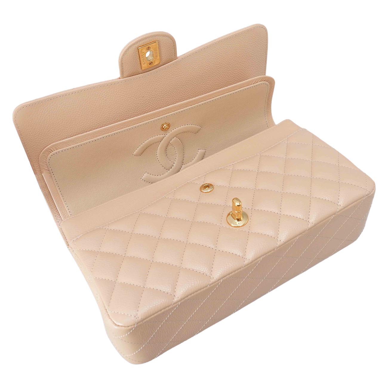 CHANEL(USED)샤넬 클래식 캐비어 미듐 플랩백