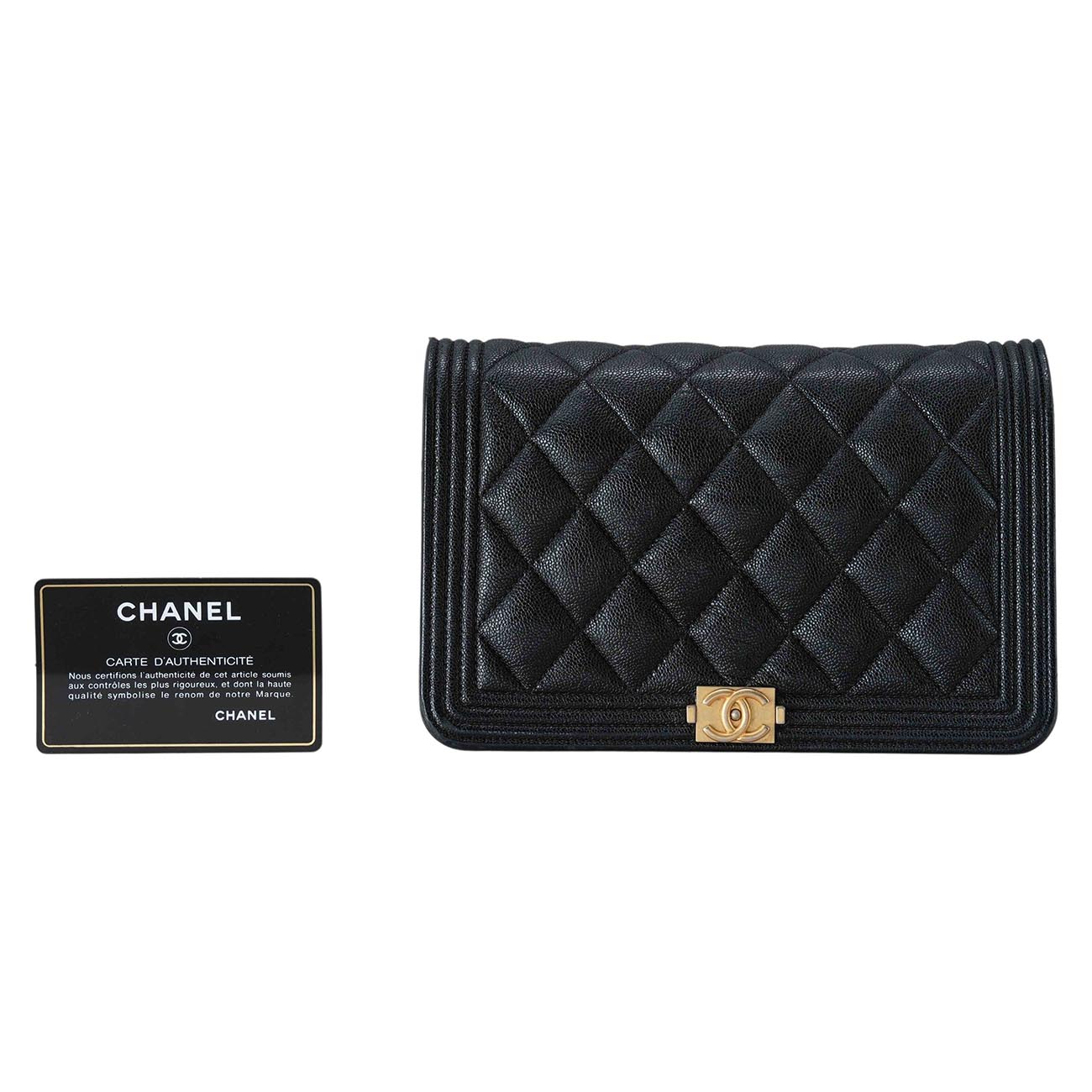 CHANEL(USED)샤넬 캐비어 보이샤넬 WOC
