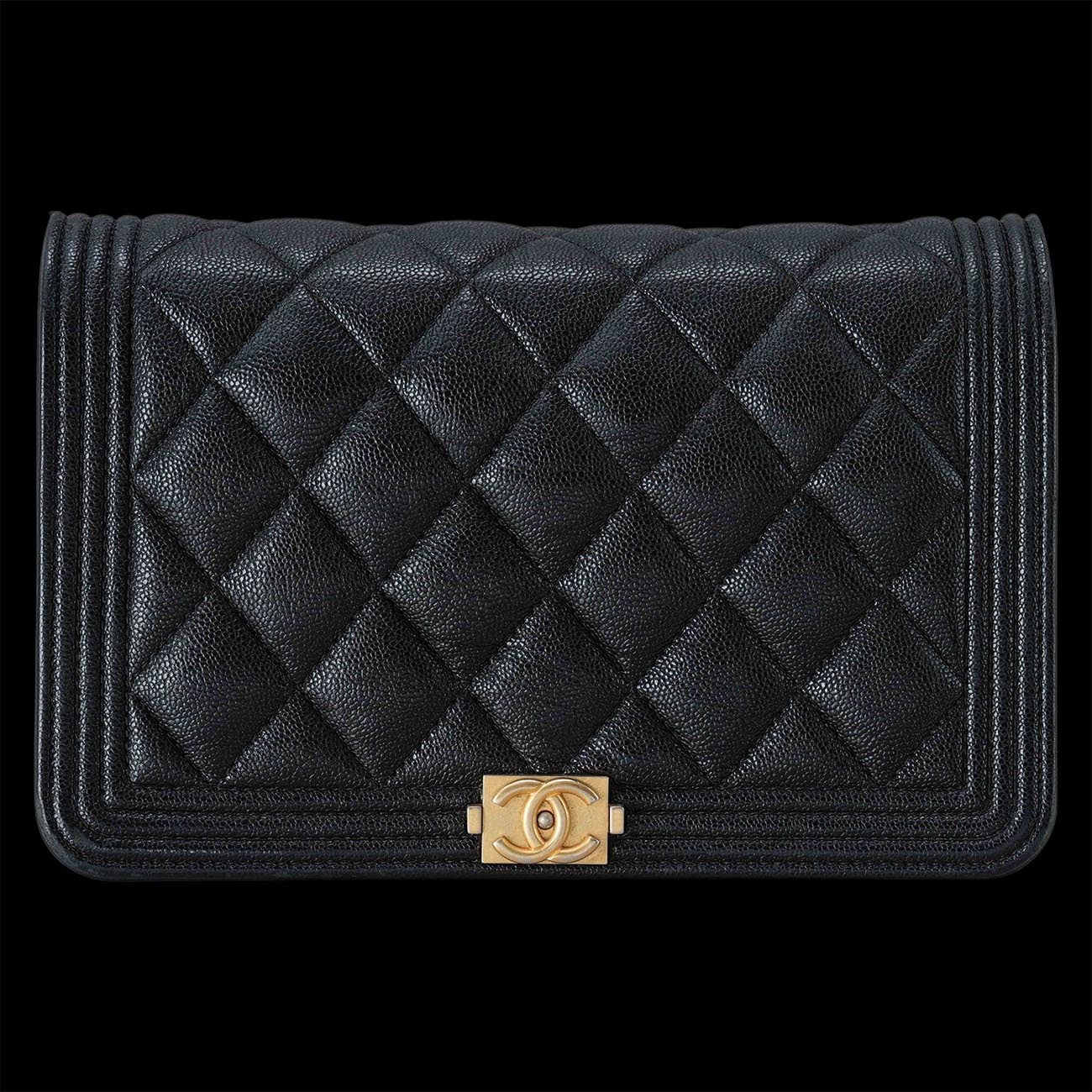 CHANEL(USED)샤넬 캐비어 보이샤넬 WOC